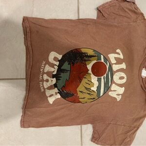 Zion National Park T-Shirt - Brown